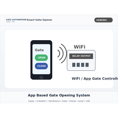 App Based Gate Opening System