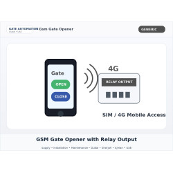 GSM Gate Opener with Relay Output GSM Gate Opener with Relay Output