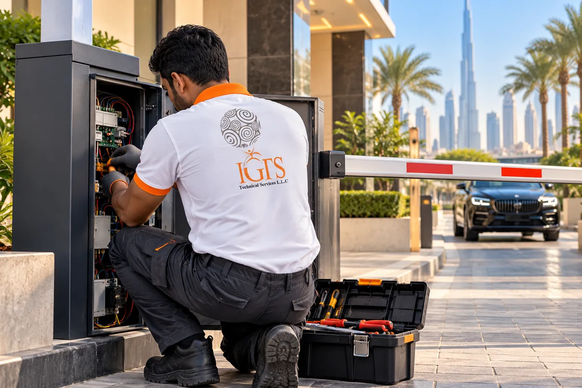 Parking gate barrier installation Dubai