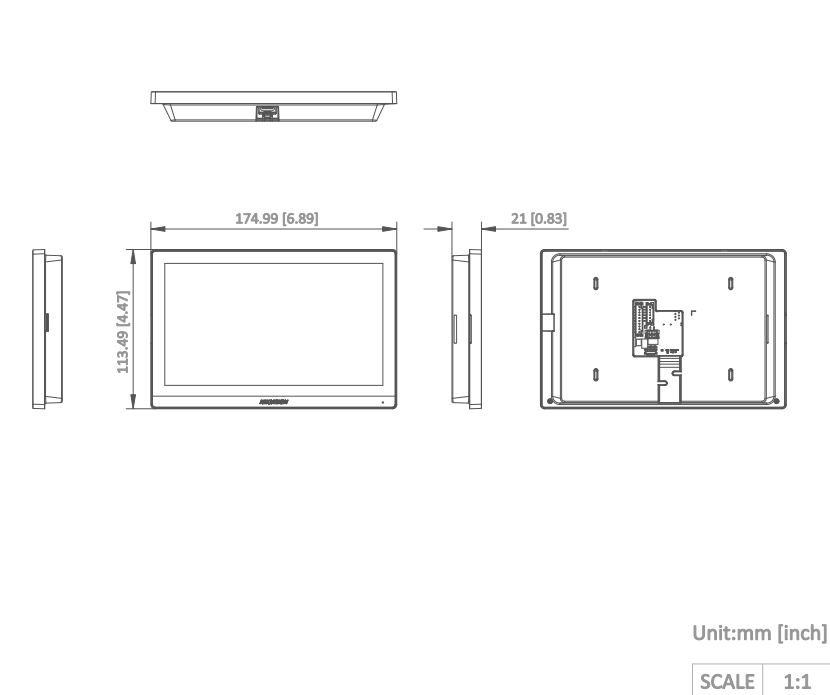 Hikvision DS-KH6350-WTE1 White IP Video Intercom Indoor Station