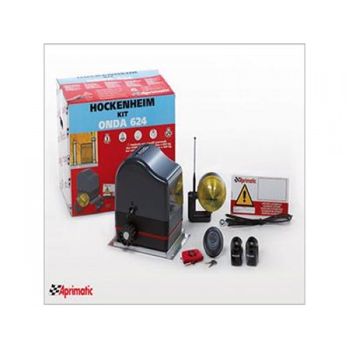 Italian-made Aprimatic ONDA 624 automatic sliding gate motor kit for installation in Dubai and Abu Dhabi villas.