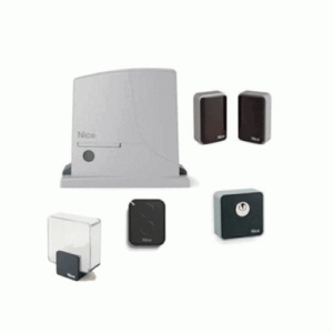 NICE ROX 600kg quiet gate motor with gear-on-bearings system installed on a residential sliding gate in Sharjah, UAE.