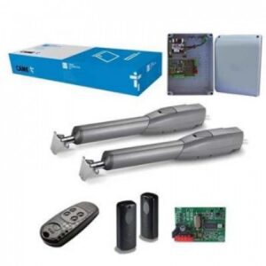 CAME ATS ATS50AGS heavy-duty swing gate motor installed on a large community gate with wide pillars in Dubai, UAE.