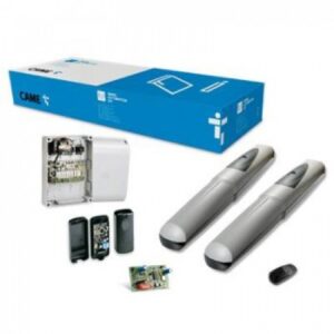 CAME AXO AX302304 heavy-duty 24V swing gate motor installed on a large commercial/community gate in Dubai.