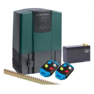 Smart CENTURION D5 EVO sliding gate motor with LCD display for homes and businesses in the UAE.