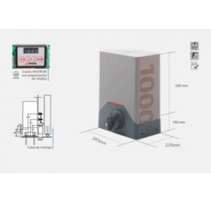 Heavy-duty ERREKA 1000 KG sliding gate motor for large villas and communities in the UAE.