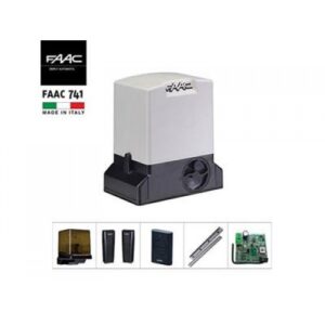 Heavy-duty FAAC 741 900 KG Italian sliding gate motor for large villas and commercial properties in the UAE.