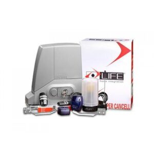 LIFE ACER 600kg gate motor installed on a medium-duty commercial gate in Sharjah, UAE, with full safety accessories.