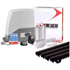 LIFE ACER 400kg villa gate motor installed with safety accessories on a residential property in Dubai, UAE.