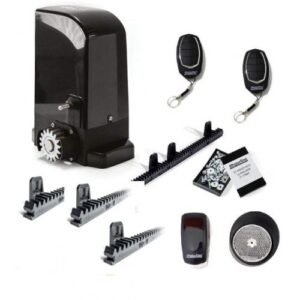 MOTORLINE BRAVO500 500kg modern compact gate motor installed on a residential sliding gate in Sharjah, UAE.