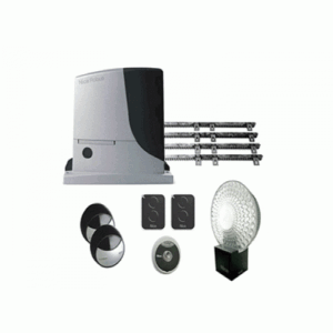 NICE ROBUS 600kg powerful gate motor with BlueBUS system installed on a light-commercial sliding gate in Sharjah, UAE.