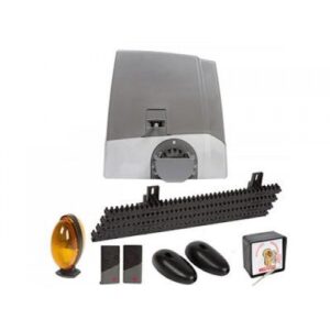 PROTECO 800kg compact heavy-duty gate motor installed on a commercial sliding gate in Abu Dhabi, UAE.