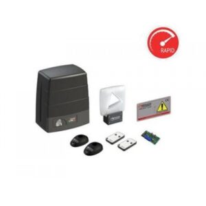 ROGER M30/326 400kg residential gate motor with optical encoder installed on a villa sliding gate in Sharjah, UAE.