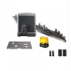 SOMMER 400kg residential gate motor with universal mounting base installed on a villa sliding gate in Sharjah, UAE.