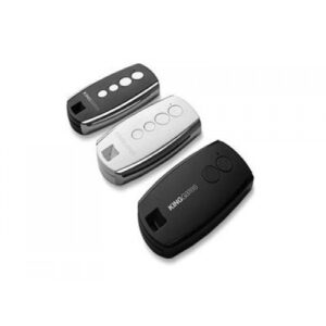 KING GATES STYLO 4K premium remote control with chromed metal case in black and white options.