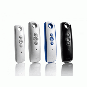 SOMFY TELIS 1 RTS white three-button remote control with gray buttons for UAE.