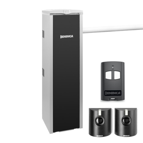 Beninca Diva 3 superfast 0.9-second parking gate barrier with LED lights in the UAE.