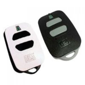 DEA GTI2 white dual-channel transmitter with 868MHz frequency for access control.