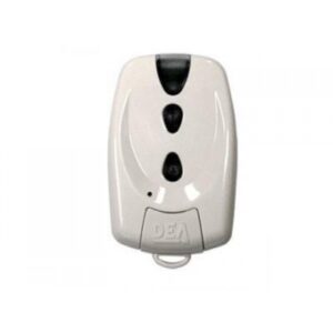 DEA MIO TD2 two-button remote control with auto-programming for gate systems.