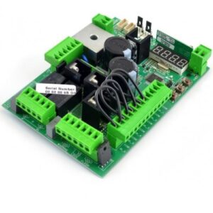 DEA NET24N universal 24V control board with integrated wireless receiver and safety features for sliding gates in UAE.