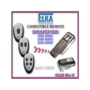 ELKA remote control with attractive design for gate automation systems.