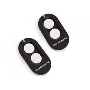 Customizable ENTREMATIC remote control available in multiple colors with AES encryption.