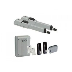 FAAC 415 230V heavy-duty swing gate motor installed on a large single-leaf villa or commercial gate in Dubai.