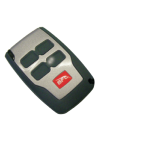 KLEIO B RCA02 R1 two-button basic remote control for gate systems.