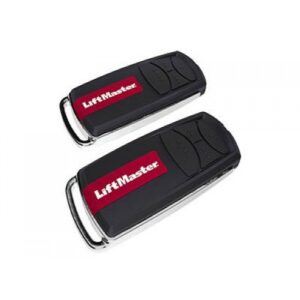 LiftMaster TX4EVF designer vehicle-key style remote control with blue LED for garage and gate automation in UAE.