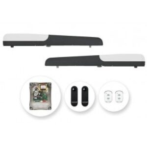 MARANTEC COMFORT RA heavy-duty swing gate motor with die-cast aluminum chassis, installed on a large villa or commercial gate in Dubai.