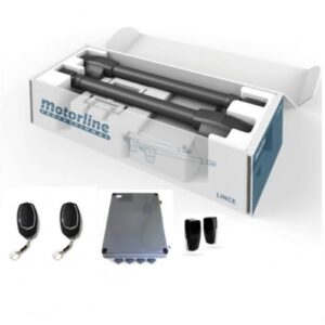 MOTORLINE LINCE swing gate motor showing its linear actuator design, configured for right-side installation on a gate in Dubai.