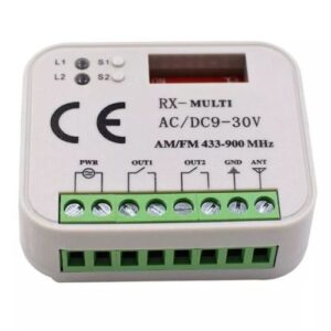 Multi-Frequency high-capacity wireless remote receiver module for gate and security systems in UAE