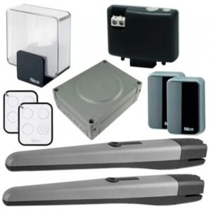 NICE TOONA 4 heavy-duty swing gate motor with robust construction, installed on a large villa or commercial gate in Dubai.