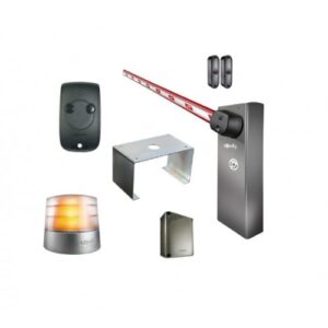 SOMFY LEVIXO 24V 40 high-capacity parking gate barrier system with extended boom in UAE