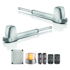 Premium SOMFY IXENGO JL 230V swing gate motor installed on a luxury villa entrance in Dubai, UAE.